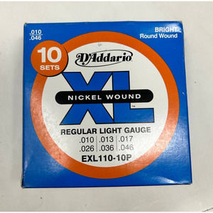 10 Pack Guitar String D'addario Nickel Wound Regular Light Gauge (0.10/0.46)